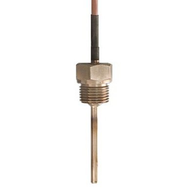 Temperature sensors with cable with a thread